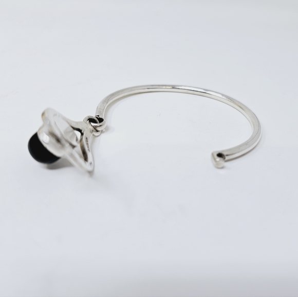 Sterling Onyx Bracelet Mexico 925 - Picture 6 of 8